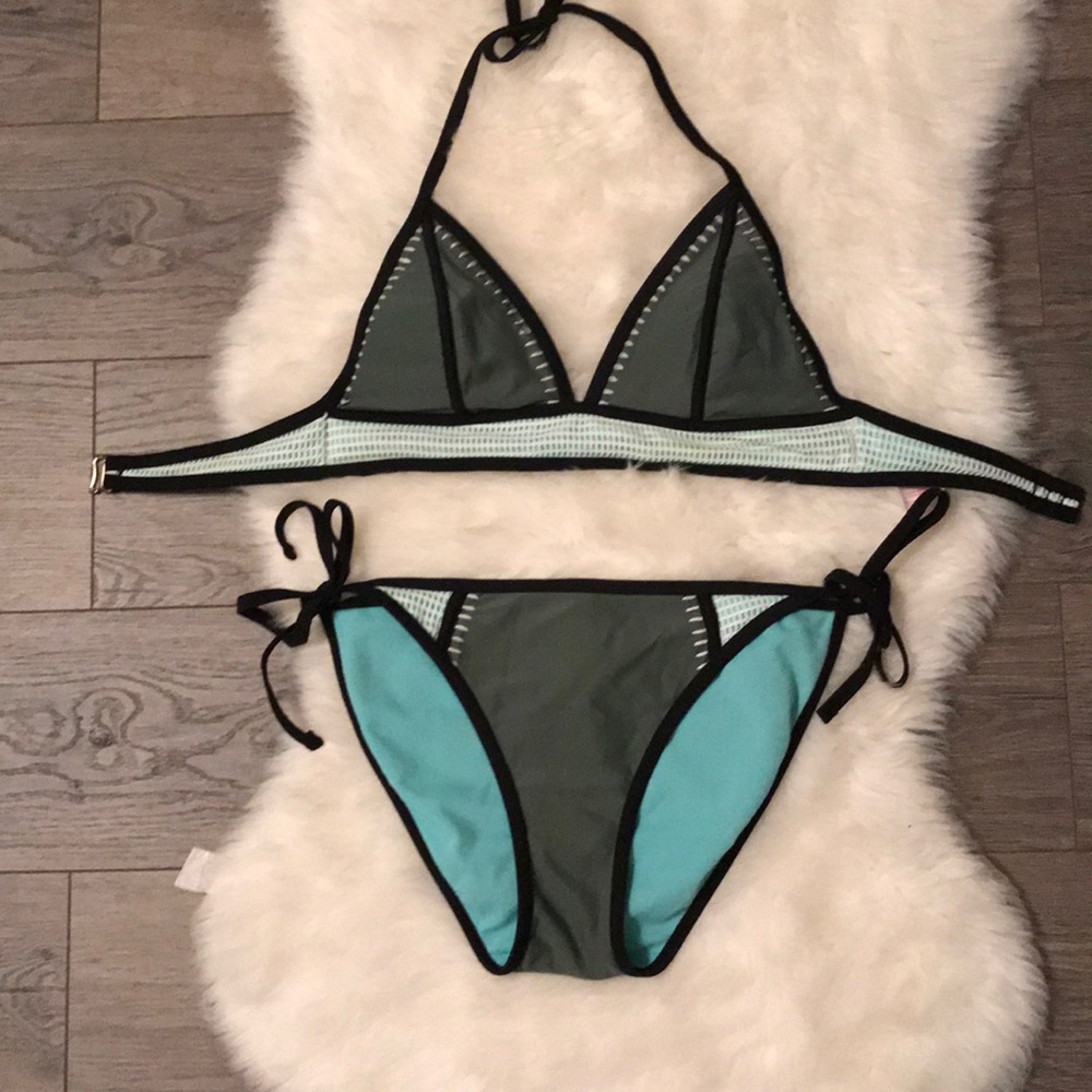 Army green bikini